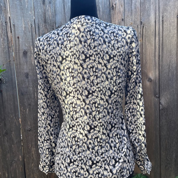 Leopard Print Wrap Top - Picture 2 of 6